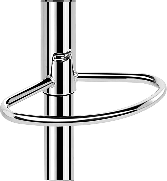 Yaheetech Bar Stools Set of 2, PU Leather Swivel Barstools, Height Adjustable Counter Chairs, Modern Stools with Back for Bar Kitchen Island Dining Room, Retro Brown