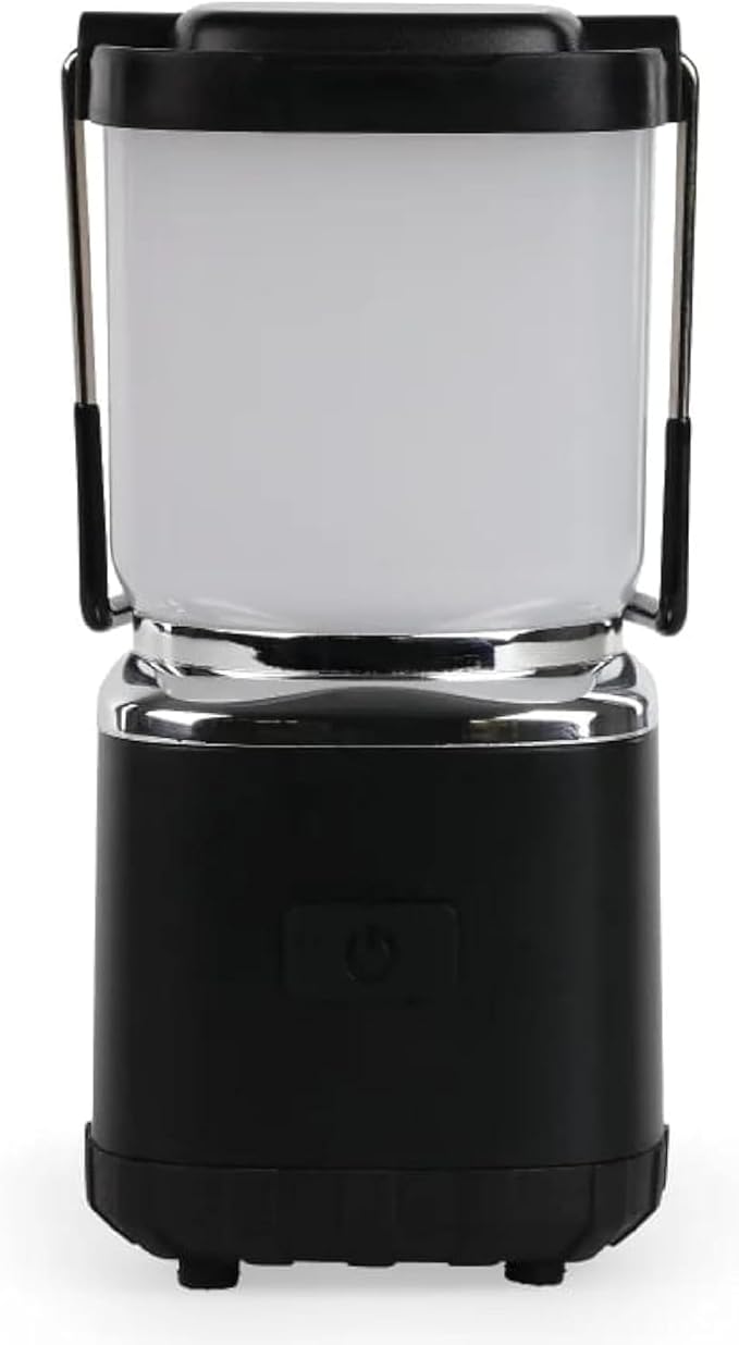 LUXPRO LP189 Mini Lantern - USB-C Rechargeable Camping Light - with 4 Color Modes - Dimmable LED Portable Lantern for Hiking & Emergency - Handy Compact Design (Black, 1-Pack)