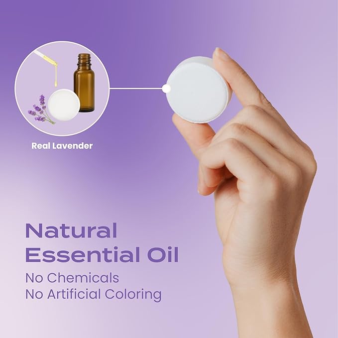 Calm: Body Restore Shower Steamers Aromatherapy 15 Pack - Christmas Stocking Stuffers, Birthday Gifts for Women, White Elephant, Relaxation, Self Care for Men - Lavender