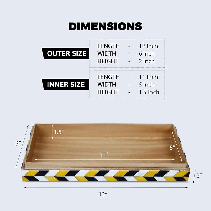 Handicrafts Home Handmade Marquet Artemis Collection Decorative Jewelry Box Organizer – Keepsakes, Trinkets, and Home Decor – Antique Coffee Table Storage, Memory Box, Farmhouse Style Decor, 12x6x2