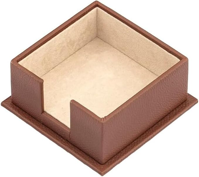 MOOGCO Bonded Set Luxury Leather Desk Pad & Desk Organization Essentials Desk Organizer Leather Desk Organizer (Tan)