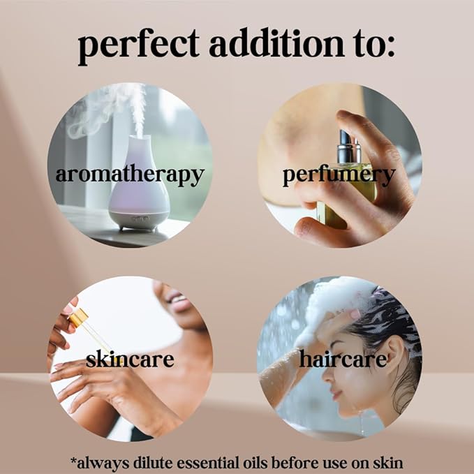 Patchouli Essential Oil - 100% Pure & Natural, Organic, Undiluted for Aromatherapy, Skin, Hair, Diffuser (0.33oz - 10ml)…