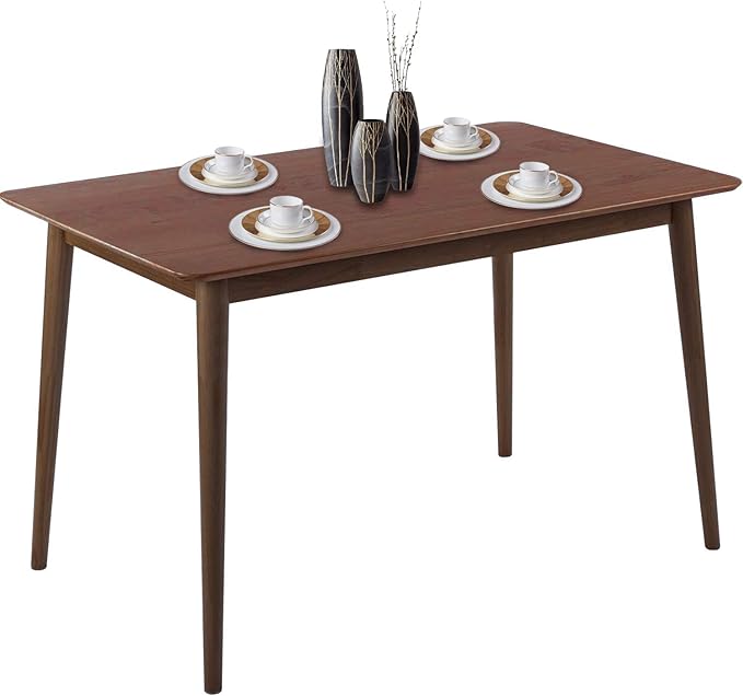 Dining Table Kitchen Table Dining Room Table Small Kitchen Table for Small Spaces Table Modern Home Furniture Dinner Table Rectangular (Dark Brown)