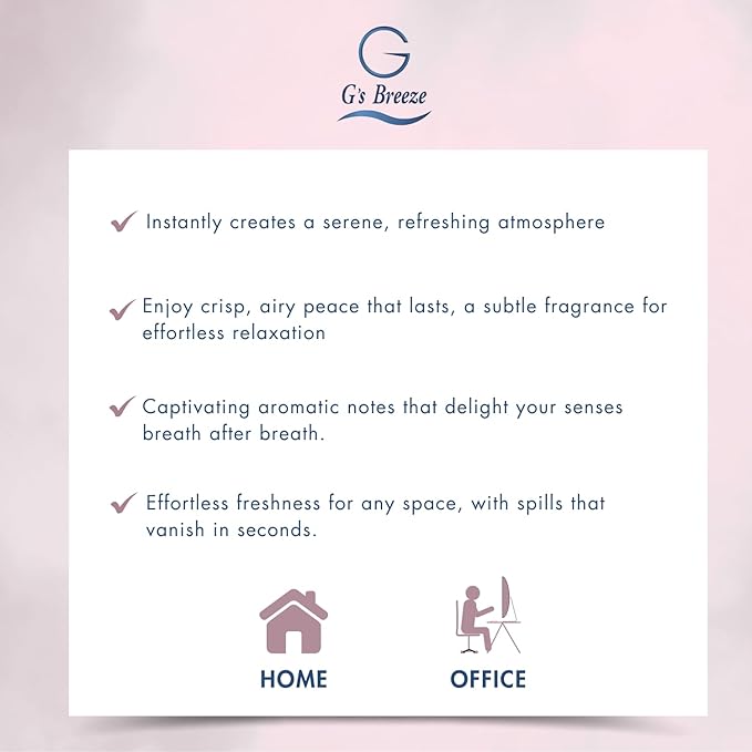 G's Breeze Baby Powder Diffuser Oil Refill - Soft & Soothing Fresh Baby Powder Scent - Ideal for Nurseries, Bedrooms, Living Rooms & More - Elevate Your Space with Comforting Aroma - 60 ML