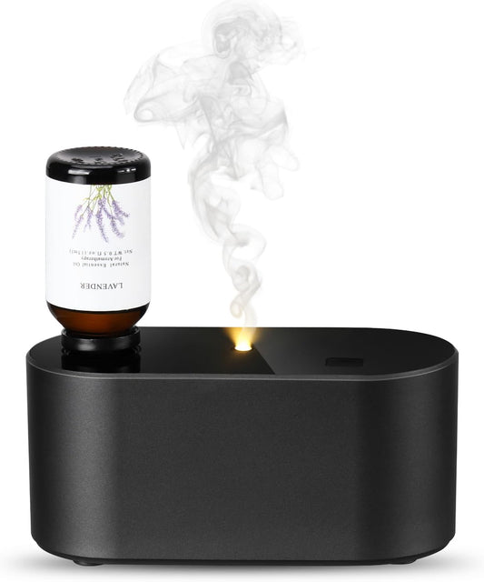 Waterless Diffuser for Home Essential Oil Diffuser, Aromatherapy Diffuser, Portable Scent Diffusers, 3 Mist Modes, Cycle Start for Bedroom, Office Studio 160-350 sq. ft Black