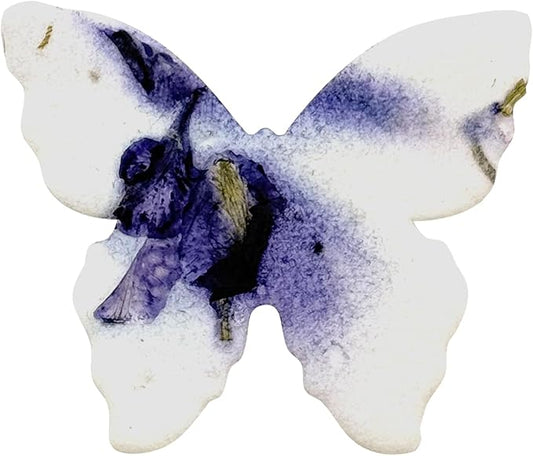 50 pcs Small Seed Paper – Purple Plantable Wildflower Butterflies for Bridal Shower, Wedding Gift, Birthday, Mother's Day & Other Milestone Celebrations
