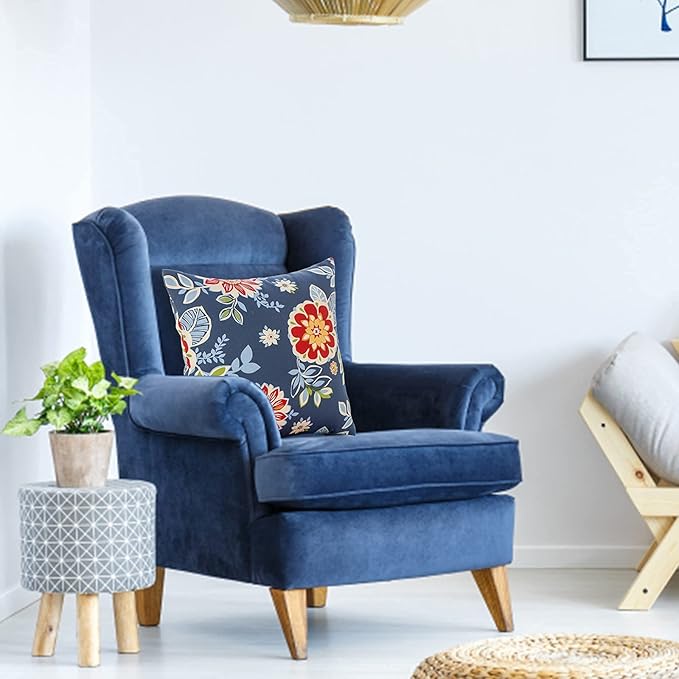 JMGBird Outdoor Waterproof Pillows 18 * 18 Inch Throw Pillows for Patio Furniture, Bed, Couch, and Sofa