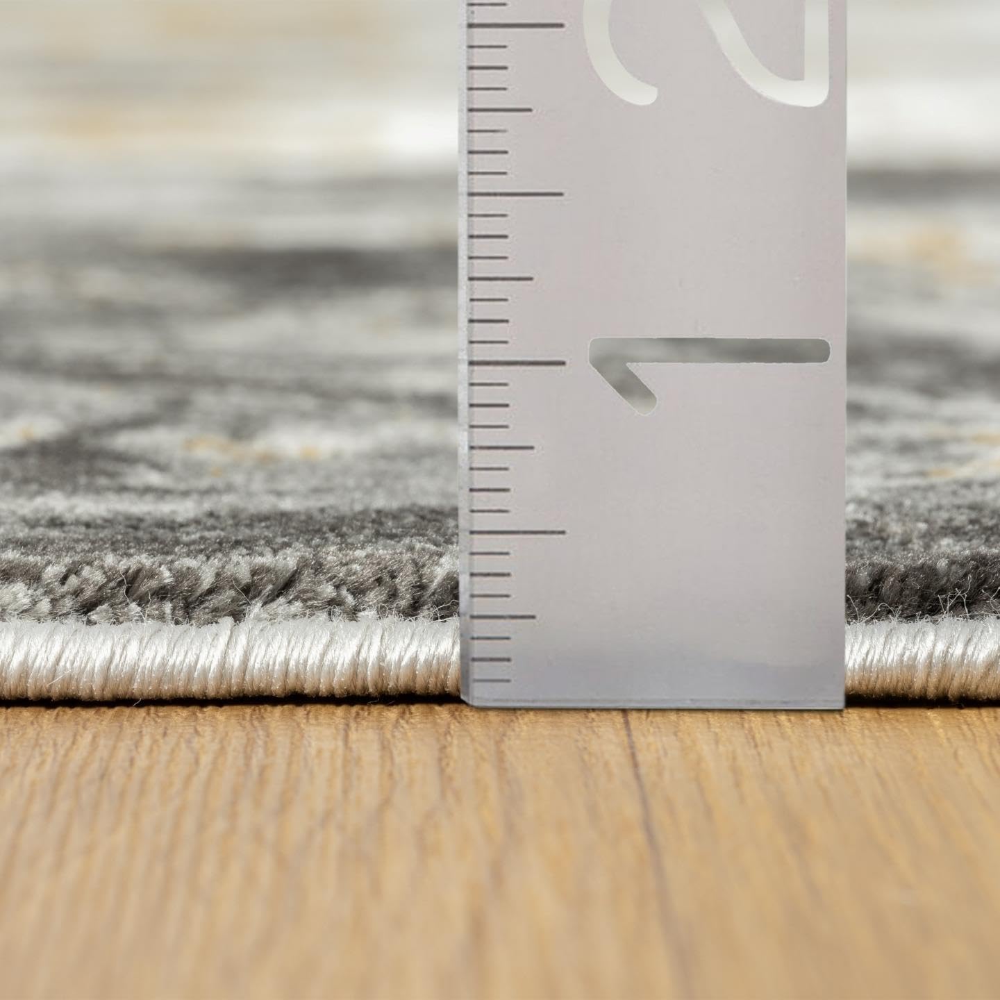 LUXE WEAVERS Marble Swirl Abstract Area Rug, Smoke 2x3