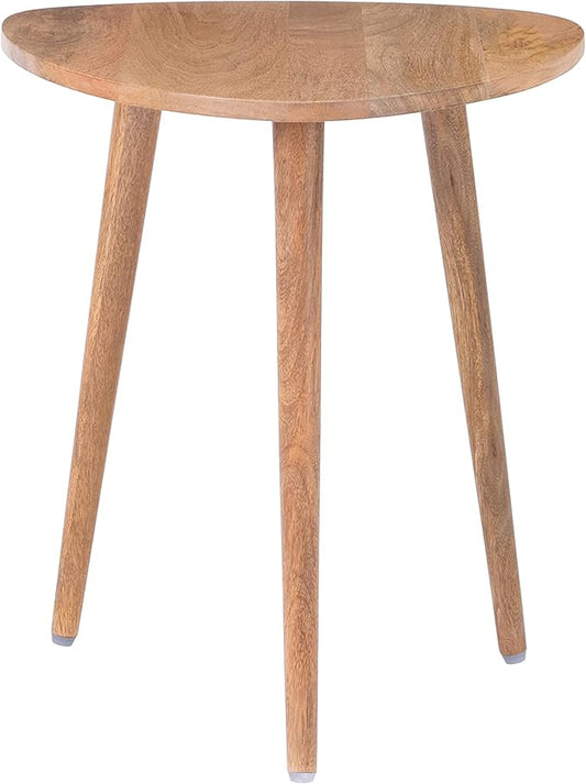 MH London Bond Wooden Triangle End Table - Exclusively Designed Modern Small Side Table. Hand Crafted - Wooden Side Table - Contemporary Design for Small End Tables for Bedroom and Living Room