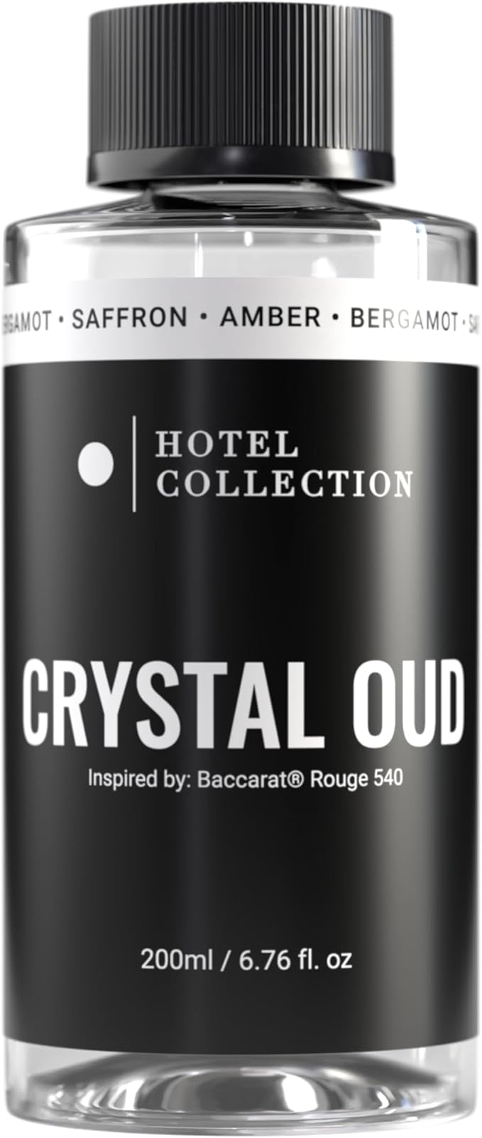 Hotel Collection Diffuser Oil - Crystal Oud - Aromatherapy Essential Fragrance Oil - Bergamot, Sweet Berries, Jasmine & Saffron - 200ML 6.7 Fl oz