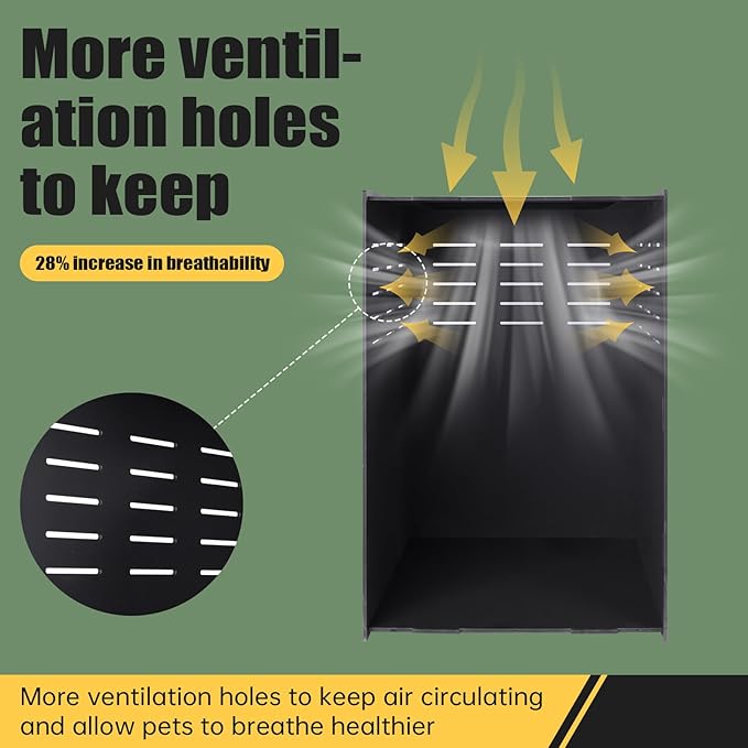 Reptile Tank 16x16x24 – Tall Reptile Enclosure for Crested Gecko, Chameleon, Snake Habitat | Tree-Dwelling Cage & Snake Enclosure