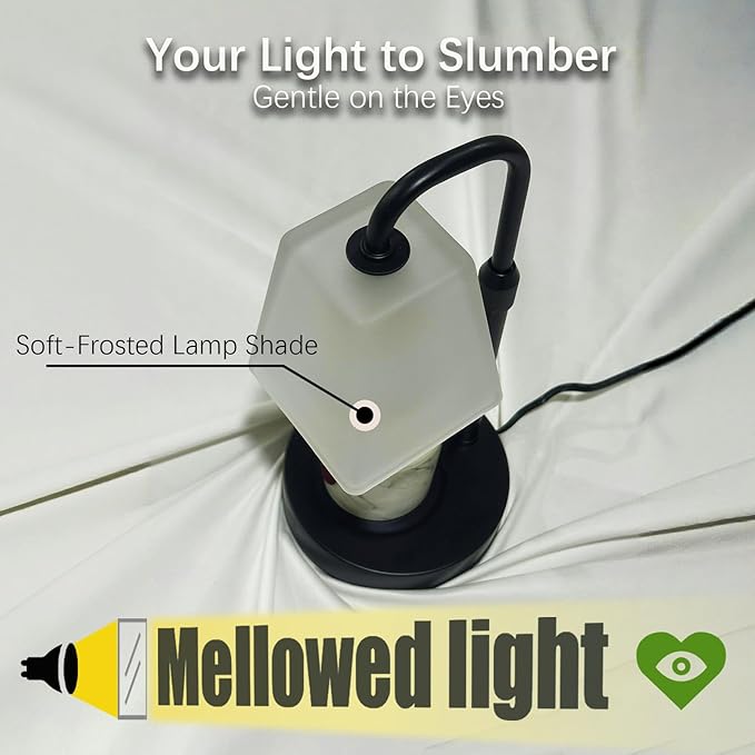 Candle Warmer Lamp with Timer Electric Wax Warmer for Scented Wax Melt Warmer Melter for Jar Candles Dimmable Adjustable Height Gifts for Women Mom House Warming Frossted Glass Black