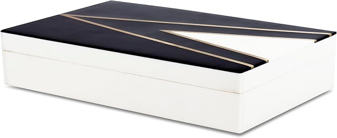 Handicrafts Home Handmade Kept Dapper Gent Collection Decorative Jewelry Box Organizer – Keepsakes, Trinkets, and Home Decor – Antique Coffee Table Storage, Memory Box, Farmhouse Style Decor, 12x6x2