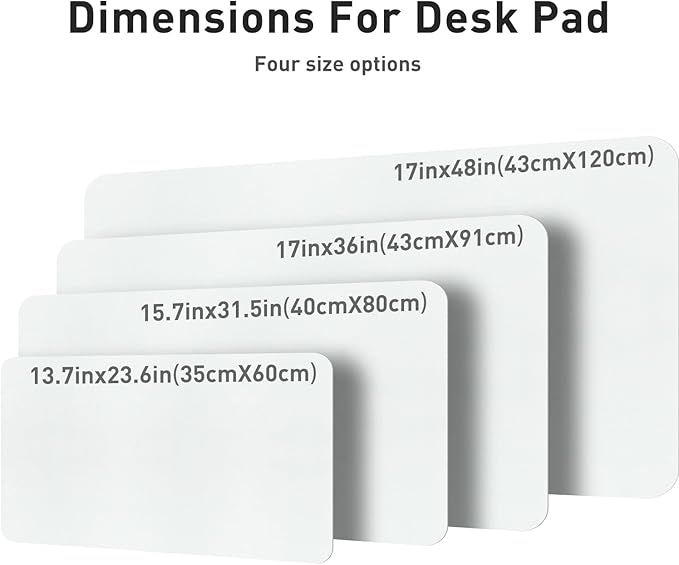 Aothia Leather Desk Pad Protector, Office Mat, Large Mouse Pad, Non-Slip PU Leather Blotter, Laptop Desk Pad, Waterproof Writing Pad for Office and Home (Barely Grey, 31.5" x 15.7")