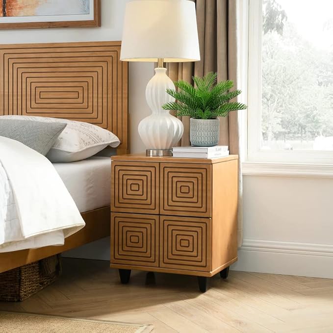 DILATATA Faux Plant Indoor in Ceramic Pot 13" Artificial Potted Sago Palm Fake House Plants for Desk Office Bathroom Garden Decoration