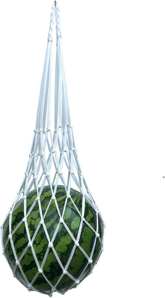 Belit Melon Hammock Cradle 5-Pack net Bags to Prevent Falling, Perfect for Growing Cantaloupe Pumpkin Watermelon in Vertical Garden White