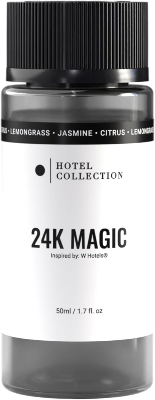 Hotel Collection Diffuser Oil - 24K Magic - Aromatherapy Essential Fragrance Oil - Citrus, Lemongrass, and Jasmine - 50mL 1.7 Fl oz