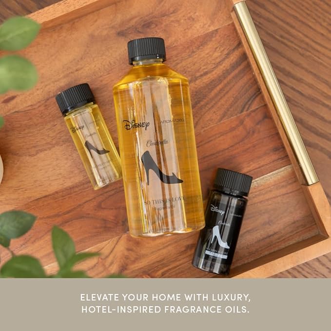 Aroma360 x Disney | So This is Love Oil Blend | Disney Princess Cinderella Luxury Essential Diffuser Oil | Aromatherapy Scent Diffuser Oil | Pear, Jasmine and Patchouli 1.7 fl oz, 50 mL