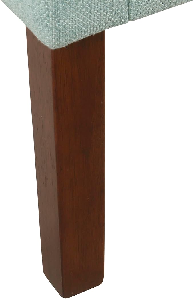 Homepop Home Decor | Upholstered Classic Swoop Arm Accent Chair | Accent Chairs for Living Room & Bedroom | Decorative Home Furniture, Aqua