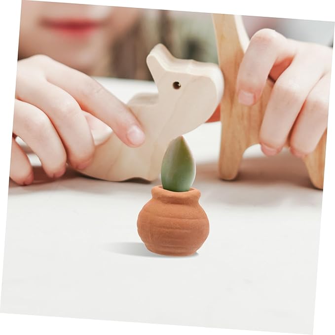 Milisten 8pcs Small Terracotta Pots Indoor Use Miniature Clay Pots Tiny Pottery Planter for Succulent Plants and Desktop Decoration