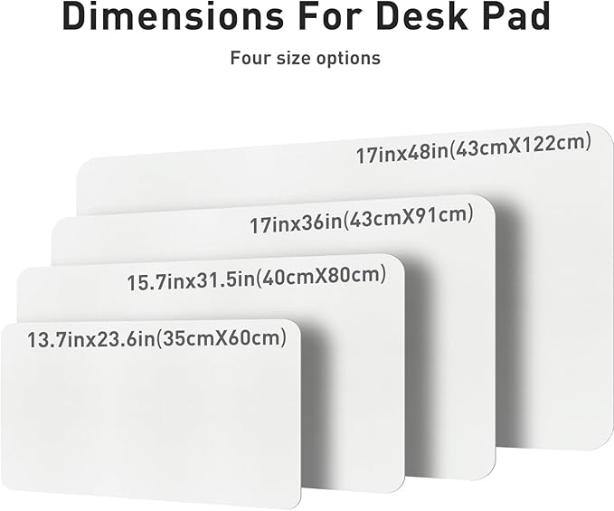 Aothia Leather Desk Pad Protector, Mouse Pad, Office Desk Mat, Non-Slip PU Leather Desk Blotter, Laptop Desk Pad, Waterproof Desk Writing Pad for Office and Home (Off-White,31.5" x 15.7")