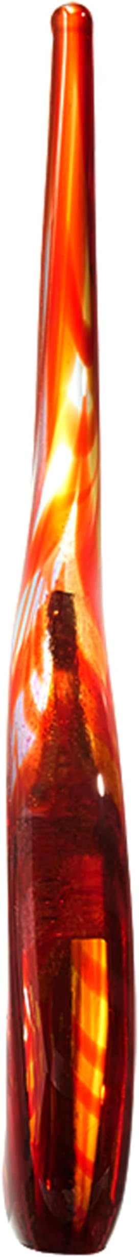 Luxury Lane Hand Blown Abstract Sun Conure Sommerso Art Glass Sculpture for Home Decor 15 inch Tall Centerpiece Table Decoration