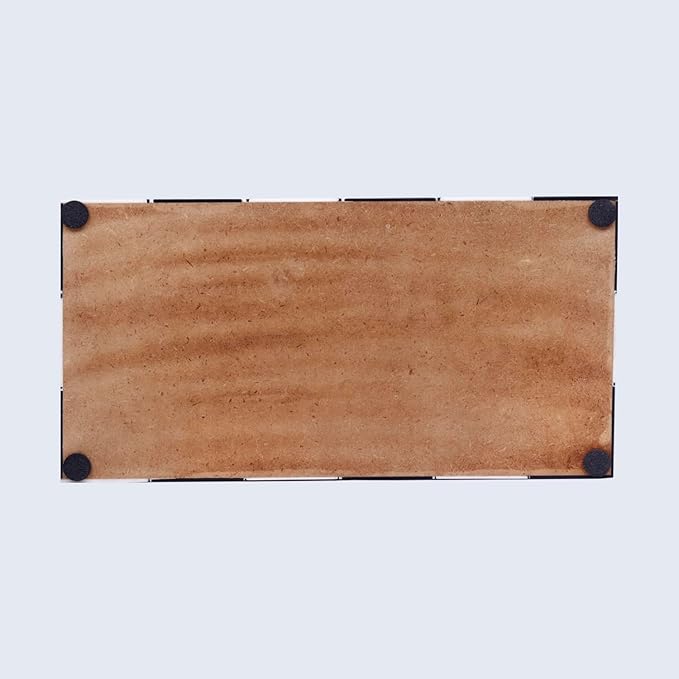 Handicrafts Home Handmade Triangle-B&W Collection Decorative Jewelry Box Organizer – Keepsakes, Trinkets, and Home Decor – Antique Coffee Table Storage, Memory Box, Farmhouse Style Decor, 12x6x2