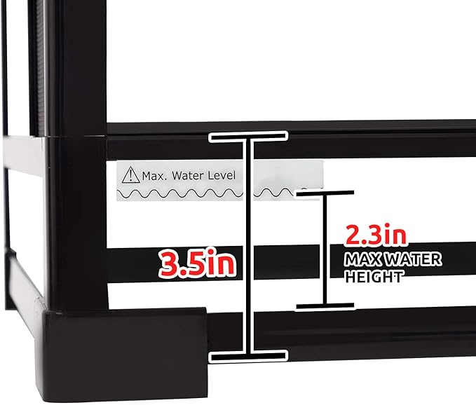 REPTI ZOO 50 Gallon Reptile Glass Tank Terrarium 2 in 1 Side Meshes and Side Glasses Double Hinge Door with Screen Ventilation Tempered Glass 36" x 18" x 17.75"