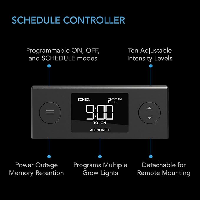 AC Infinity Heavy-Duty Large Humidity Dome w/Full Spectrum LED Grow Light Bars, Samsung LM301H EVO Diodes, Drip Tray, 6x12 Cell Seed Tray, 3mm Thick Dome, Vented Extension Panels, for Seed Starting