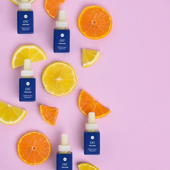 Capri Blue Pura Smart Home Plug-in Diffuser Refills – Volcano with a Tropical, Citrus Scent – Long-Lasting Aromatherapy Diffuser Refills (Pack of 2)