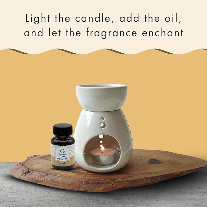 G’s Breeze Musk Diffuser Oil Refill – Warm, Rich & Soothing Musk Scent – Ideal for Bedrooms, Living Rooms, Offices & More – Elevate Your Space with a Timeless Aroma – 60 ML