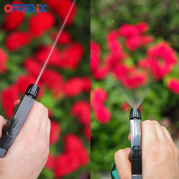 OFFIDIX Glass Spray Bottle, Plant Mister,Pressure Watering Can, Water Spray Bottle with Adjustable Nozzle, 0.35L/11.8oz Handheld Spray Bottles for Outdoor Indoor Garden, Plants, Cleaning Solutions