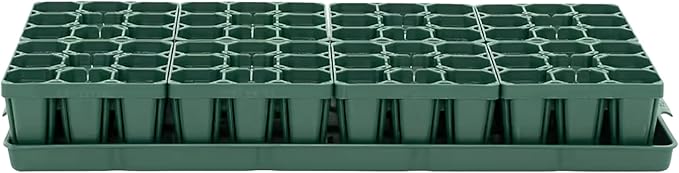 Vego garden Seedling Suite Products, 8 Pack Standard Seedling Trays with 10" x 20" Bottom Watering Trays