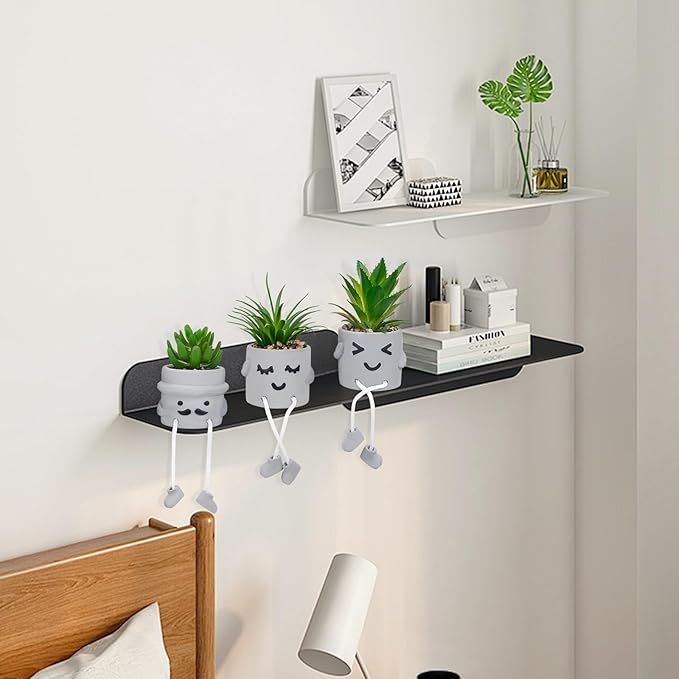 Small Fake Plants Faux Succulents in Grey Pots with Hanging Leg Potted Mini Fake Plants for Office Desk Decor Cute Artificial Succulent Plants for Home Office Desk Decor and Gift Choice - Set of 3