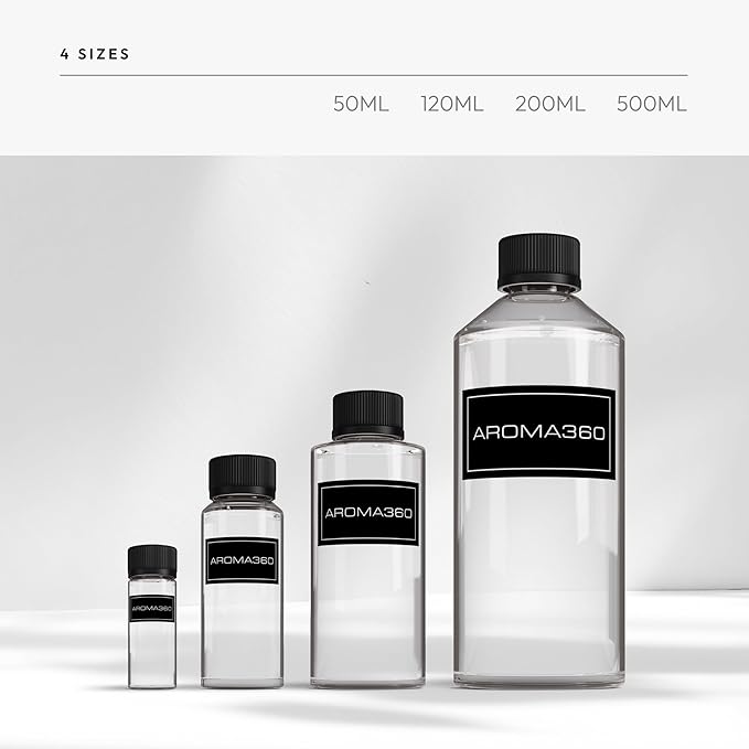 Aroma360 - Escapade Fragrance Oil Scent - Luxury Aromatherapy Scent Diffuser Oil - Hints of Lemon, Ocean, Bergamot, & Fragrant Jasmine - for Essential Oil Diffusers - for Home & Office - 500mL