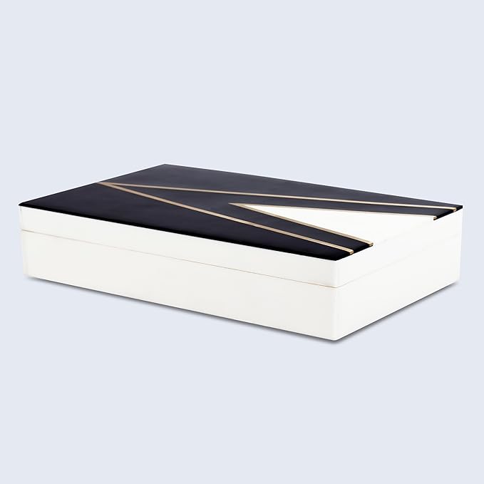 Handicrafts Home Handmade Kept Dapper Gent Collection Decorative Jewelry Box Organizer – Keepsakes, Trinkets, and Home Decor – Antique Coffee Table Storage, Memory Box, Farmhouse Style Decor, 12x6x2