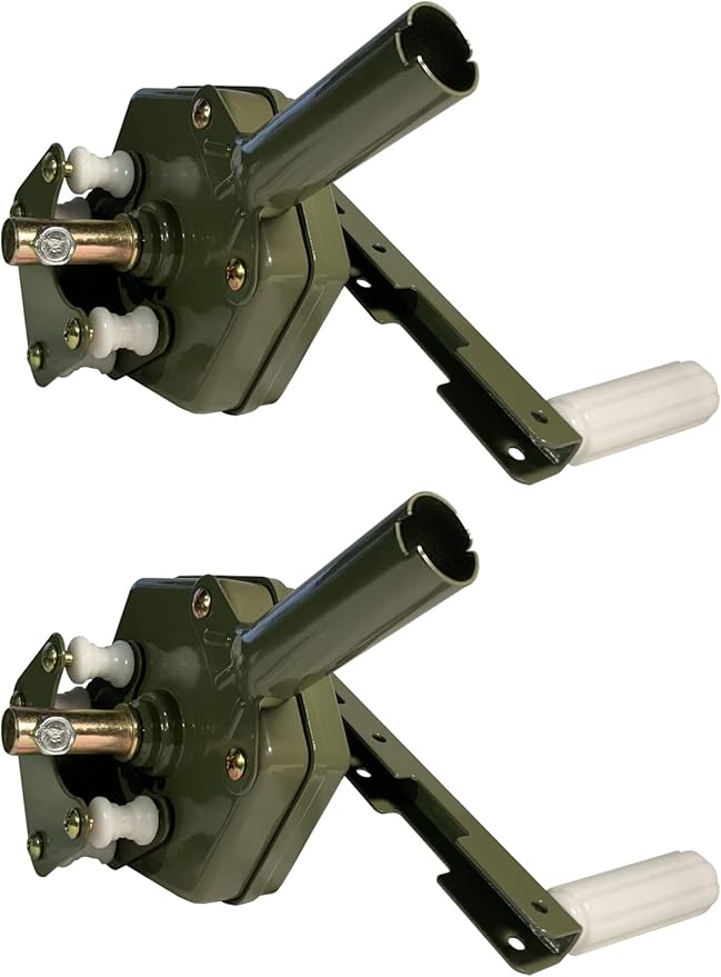 UYGALAXY 2PCS Greenhouse Sidewall Manual Film Roll up Hand Crank Winch for Greenhouse Ventilation ﻿Agricultural