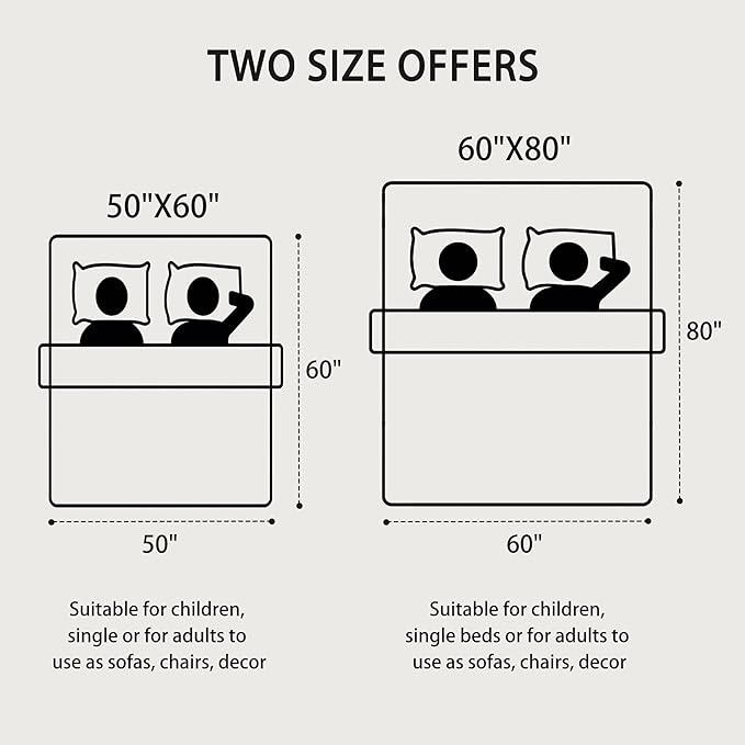 Blagic Knitted Throw Blanket for Couch,Soft Farmhouse Boho Fall Throw Blanket with Tassels,Home Decorative Lightweight, Beige Throws for Bed/Chair/Sofa, 50" W x 60" L