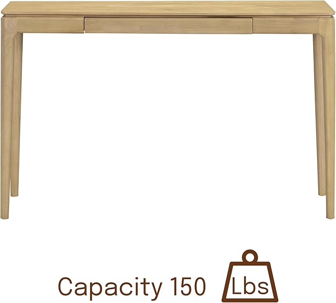 NTC Mingle Console 47 Inch Modern Design, Rectangular Dinner Table for Dining Room, Living Room Furniture, Effortless Assembly - Sand