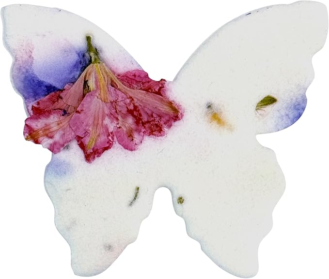 50 pcs Small Seed Paper – Pink and Purple Plantable Wildflower Butterfly for Bridal Shower, Wedding Gift, Birthday, Mother's Day & Other Milestone Celebrations