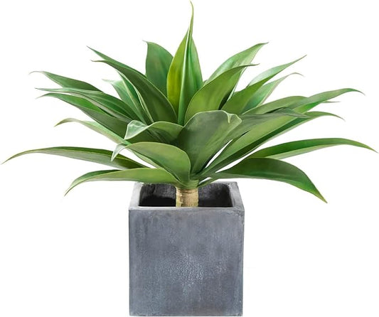 Velener Artificial Plant Outdoor Agave - Large Size UV Resistant Fake Agave Plants for Indoor and Outdoor Succulents Decor(28 Inch)