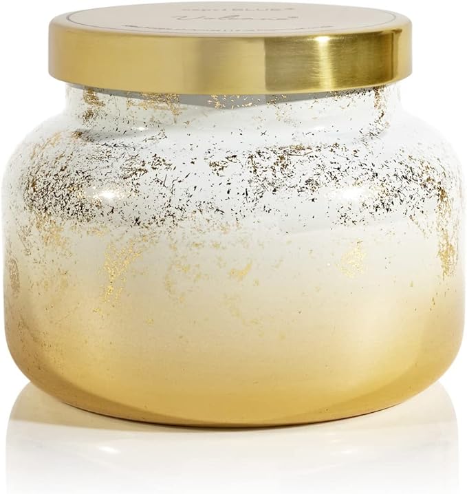 Capri Blue Glimmer Jar Candles - Luxury Holiday Scented Candles for Home - Long Lasting Soy Wax Blend - Scented Holiday & Home Decor - Volcano Signature Jar (19 oz)