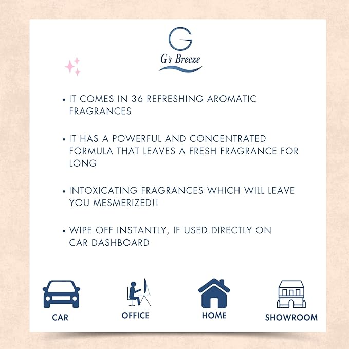 G's Breeze Fabulous Diffuser Oil Refill - Luxurious, Floral & Fruity Essence - Long-Lasting Fresh Scent - Elegant & Portable, Sophisticated Aroma - Warm Fragrance for Home and Office - 60 ML