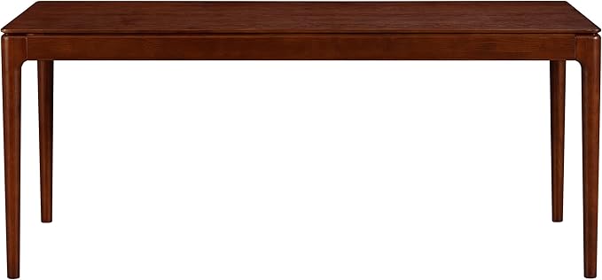 NTC Mingle 71 Inch Modern Design, Rectangular Dinner Table for Dining Room, Living Room Furniture, Effortless Assembly, Dark Walnut