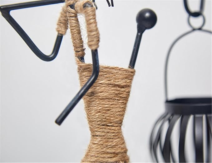 Notart Art Gallery | Creative African Tribal Lady Candle Holders, Tribal Lady Candle Holder Centerpieces, Iron Candlestick Holders for Home, Bar,Dining Table Decor, Personalizable Style Shelf Décor