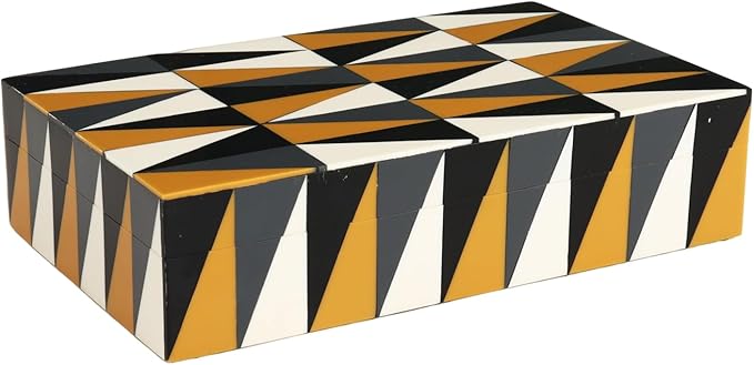 Handicrafts Home Handmade Puzzle Collection Decorative Jewelry Box Organizer – Keepsakes, Trinkets, and Home Decor – Antique Coffee Table Storage, Memory Box, Farmhouse Style Decor Guild, 8x5x2