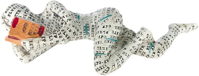 GRAPMKTG Home Decor Pulp Reading Women Thinker Statue Aesthetic Sculpture Room Decor Modern Abstract Decoration on Shelf Table Desk for Living Room Office Bedroom C