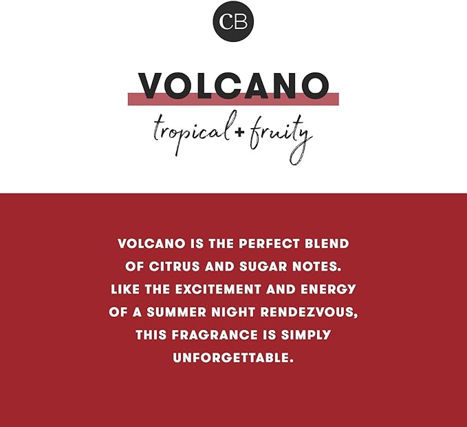 Capri Blue Glam Reed Diffuser - Red Essential Oil Diffuser for Home Decor & Room Decor - Luxury Incense Sticks - Holiday Fragrance (Volcano, 8 Fl Oz)