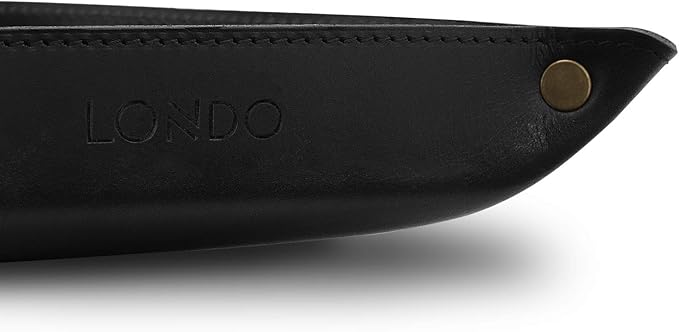 Londo Genuine Leather Tray Organizer - Practical Lightweight Water Resistant Computer Table Desk Storage Box for Wallets, Watches, Keys, Coins, Cell Phones and Office Equipment