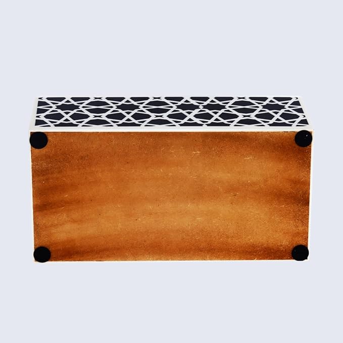 Handicrafts Home Handmade Zellij Collection Decorative Jewelry Box Organizer – Keepsakes, Trinkets, and Home Decor – Antique Coffee Table Storage, Wedding Memory Box, Farmhouse Style Decor, 10x5x5